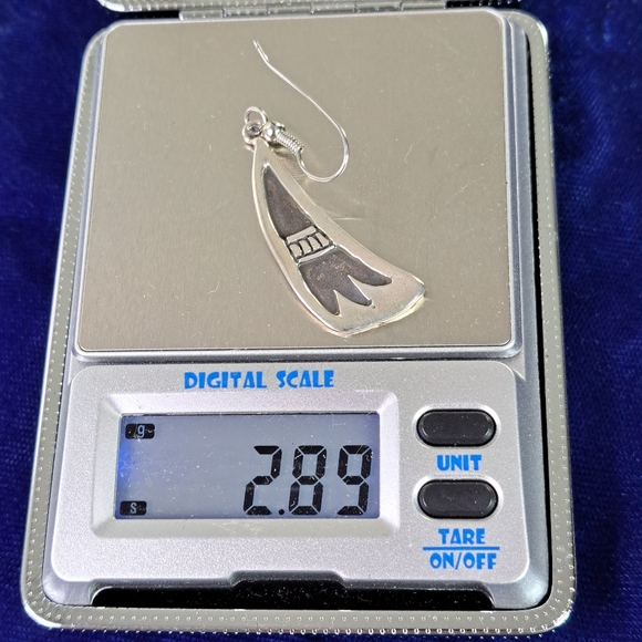 Claw Sterling Silver Dangle Earrings - Picture 6 of 12